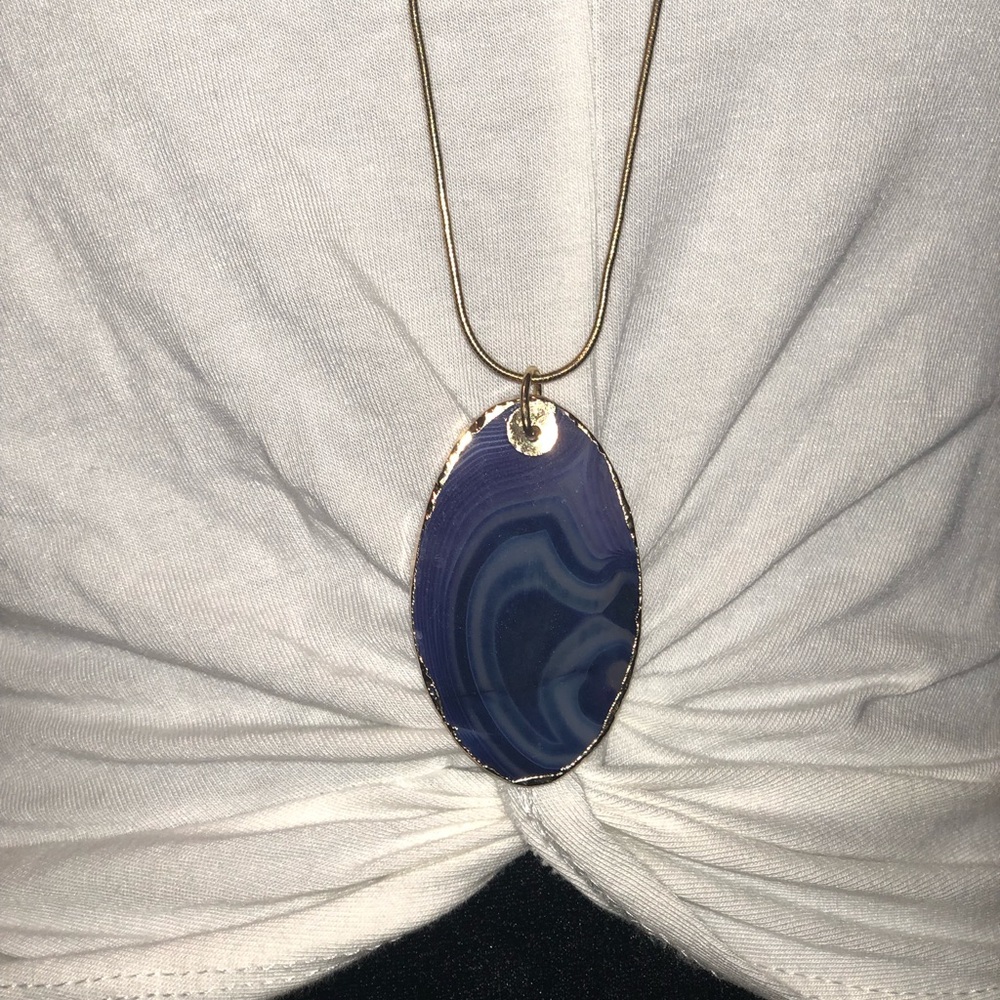 Purple long necklace 😍